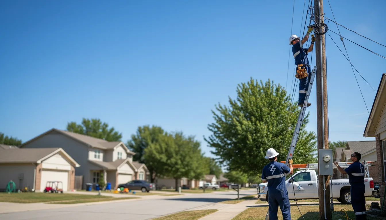 Residential electrician providing installation services in East Bethany, NY